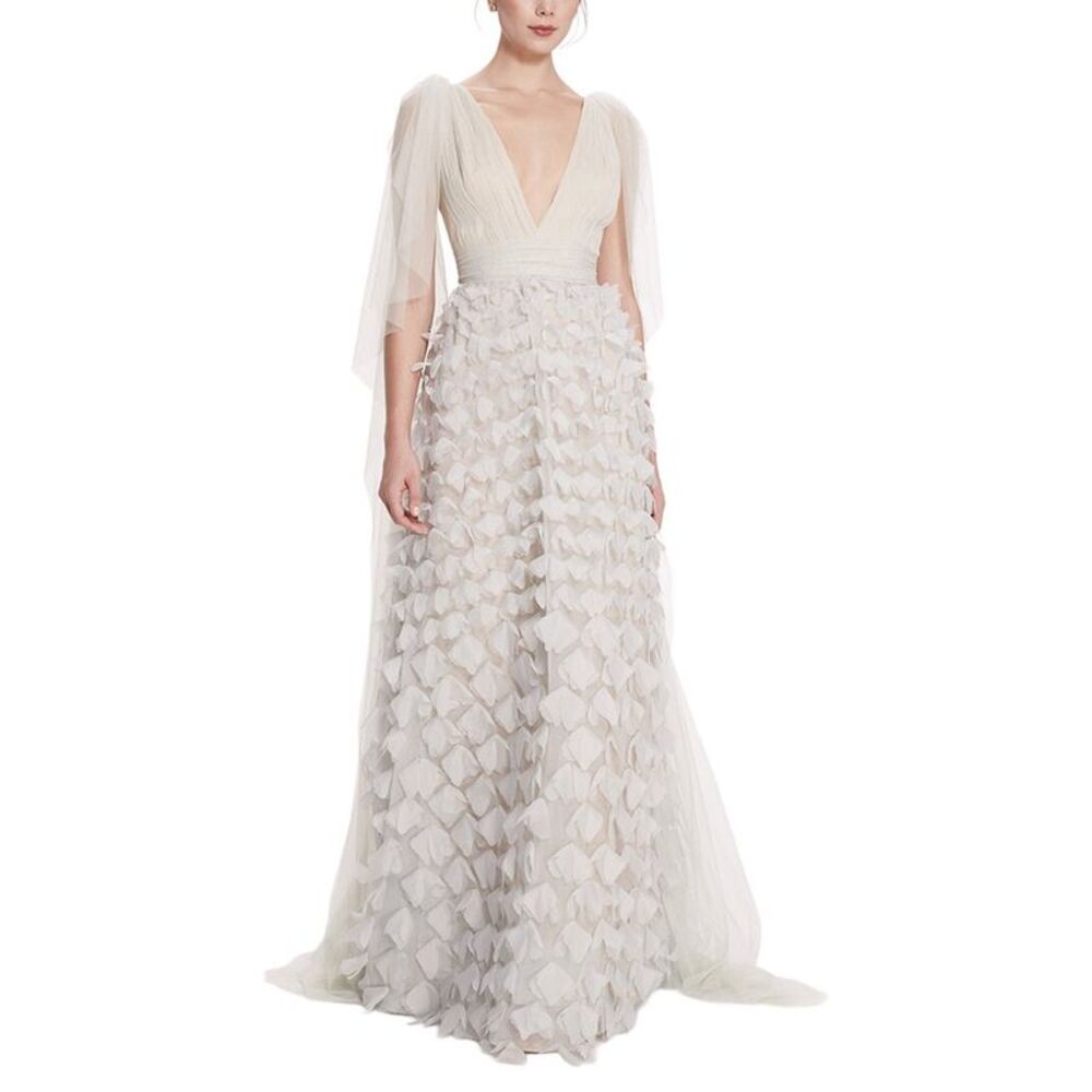 Marchesa Notte Womens  Gown, Green